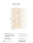 Fresque Hot - Dog - Caramel Fond Creme