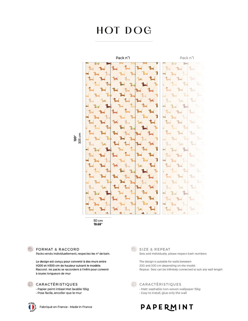 Fresque Hot - Dog - Caramel Fond Creme