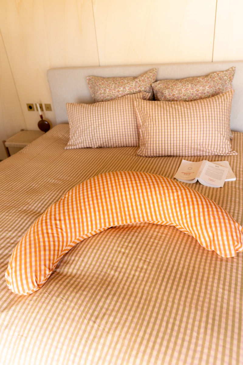 Housse Coussin Allaitement Aloka - Faïence Orange