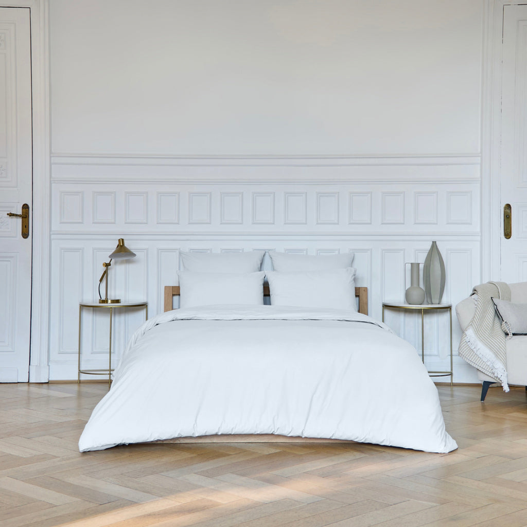 Amance Duvet Cover - Cotton Percale - White