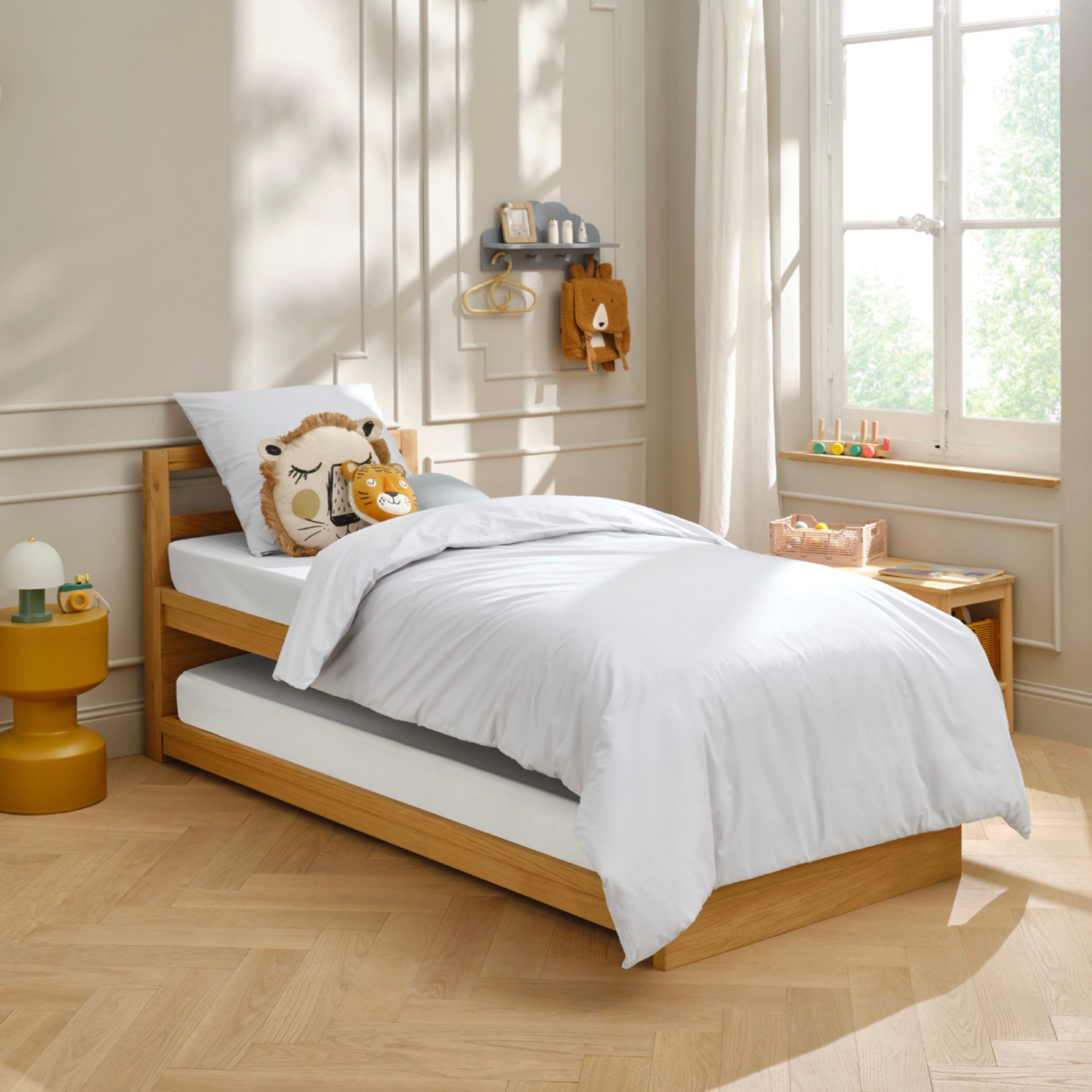 Amance Duvet Cover - Cotton Percale - White