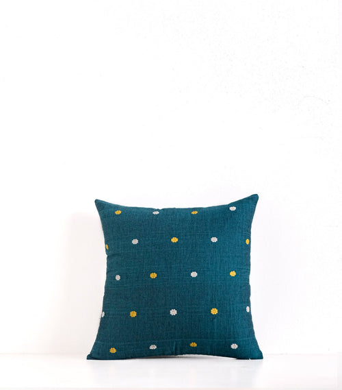 Housse De Coussin Suri - Bleu Canard