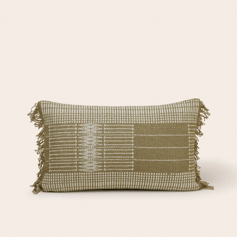 Housse De Coussin Melki - Olive Douce