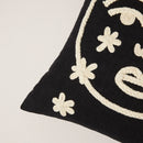 Housse De Coussin Moon - Noir Et Ivoire