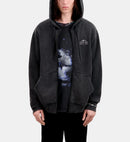 Sweat Hoodie Avec Print Skull And Flag - Homme