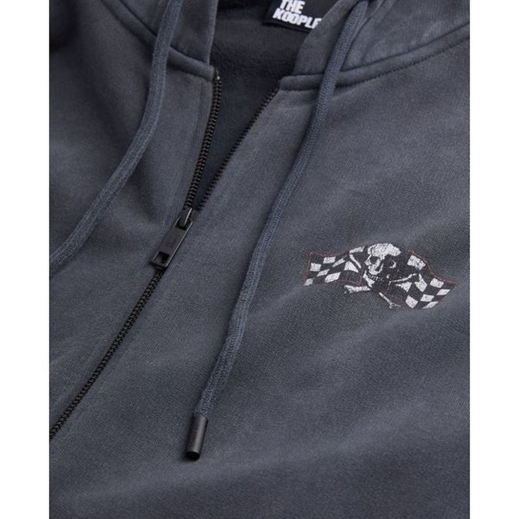 The Kooples - Sweat Hoodie Avec Print Skull And Flag - Homme