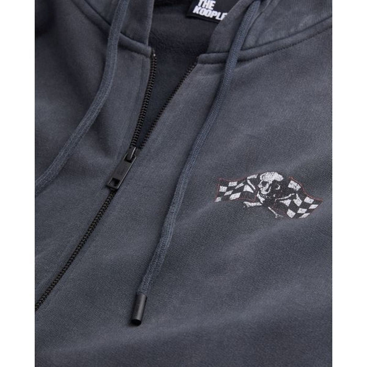 The Kooples - Sweat Hoodie Avec Print Skull And Flag - Homme