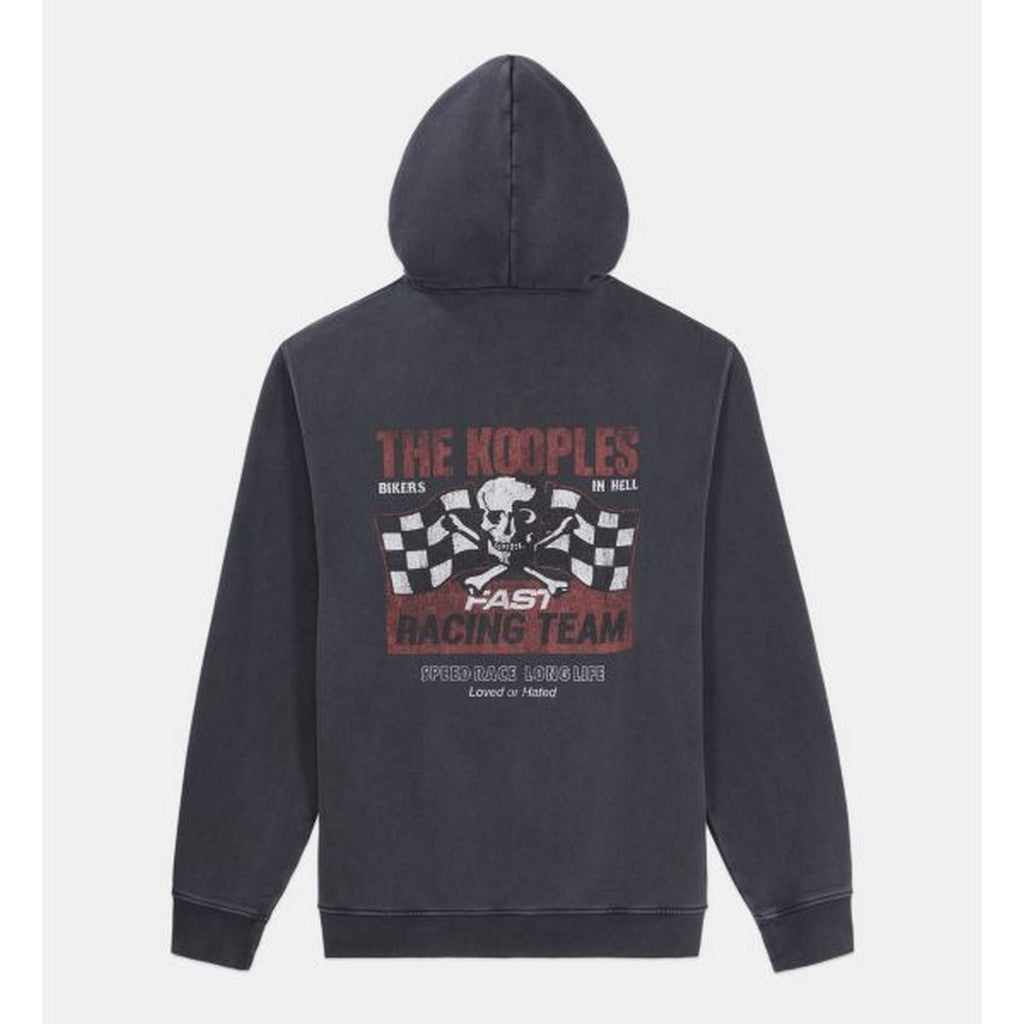 The Kooples - Sweat Hoodie Avec Print Skull And Flag - Homme