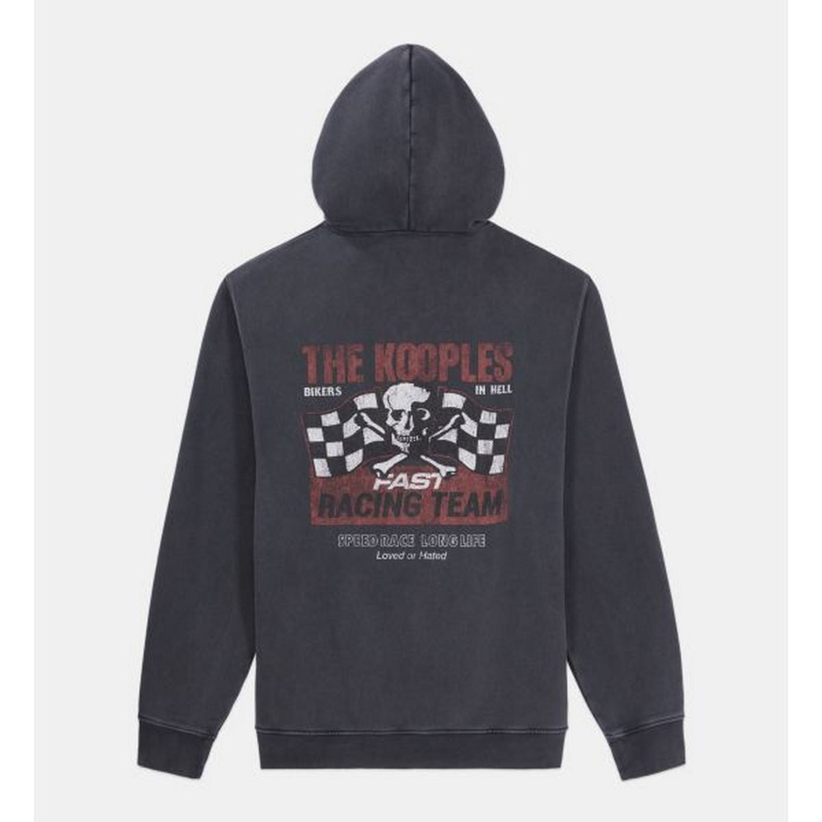 The Kooples - Sweat Hoodie Avec Print Skull And Flag - Homme