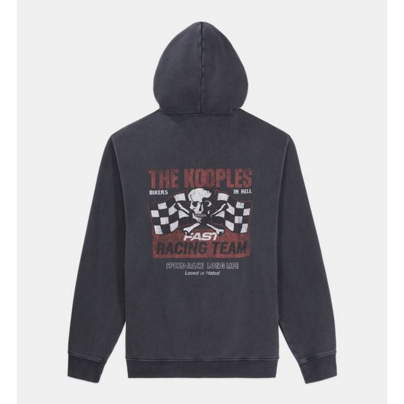Sweat Hoodie Avec Print Skull And Flag - Homme