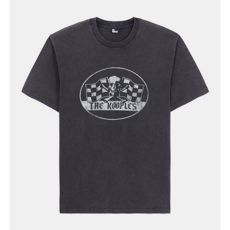 The Kooples - T-Shirt Manches Courtes Avec Print Vintage Sport - Homme