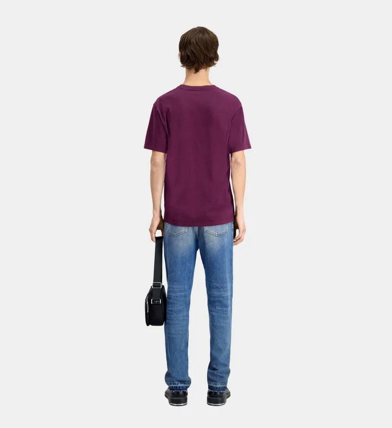 T-Shirt Manches Courtes Avec Print Coeur - Homme