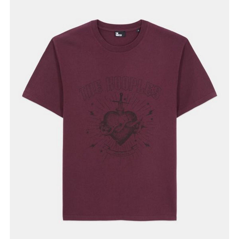 T-Shirt Manches Courtes Avec Print Coeur - Homme