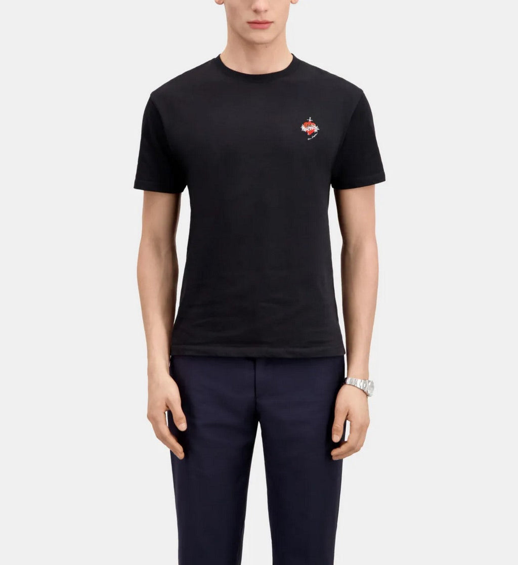 The Kooples - T-Shirt Manches Courtes Avec Print Coeur - Homme