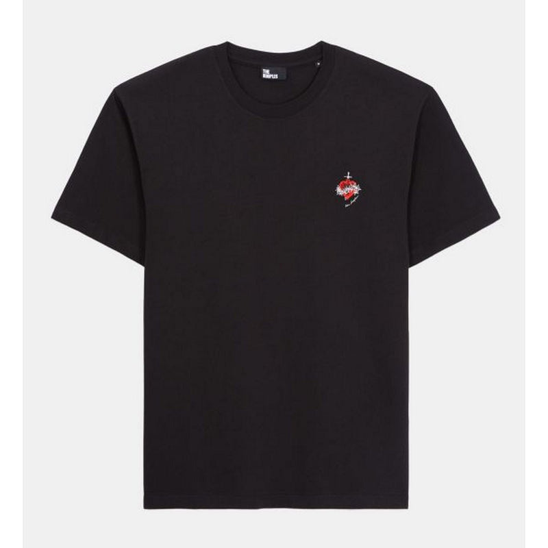 T-Shirt Manches Courtes Avec Print Coeur - Homme