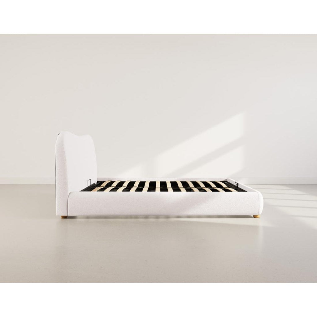Hugo - Cama Canapé - 200 Cm - Tejido Borreguito - Beis