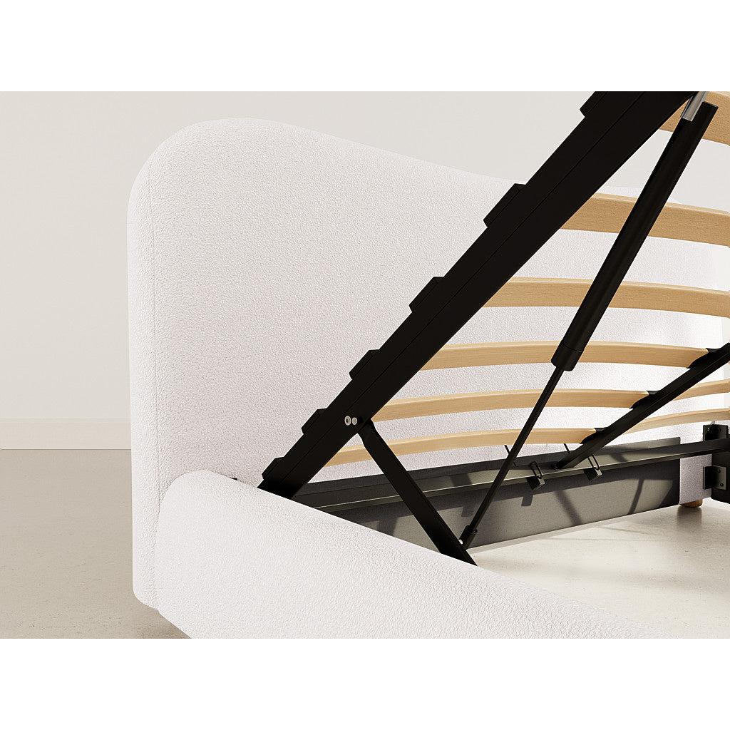 Hugo - Cama Canapé - 200 Cm - Tejido Borreguito - Beis