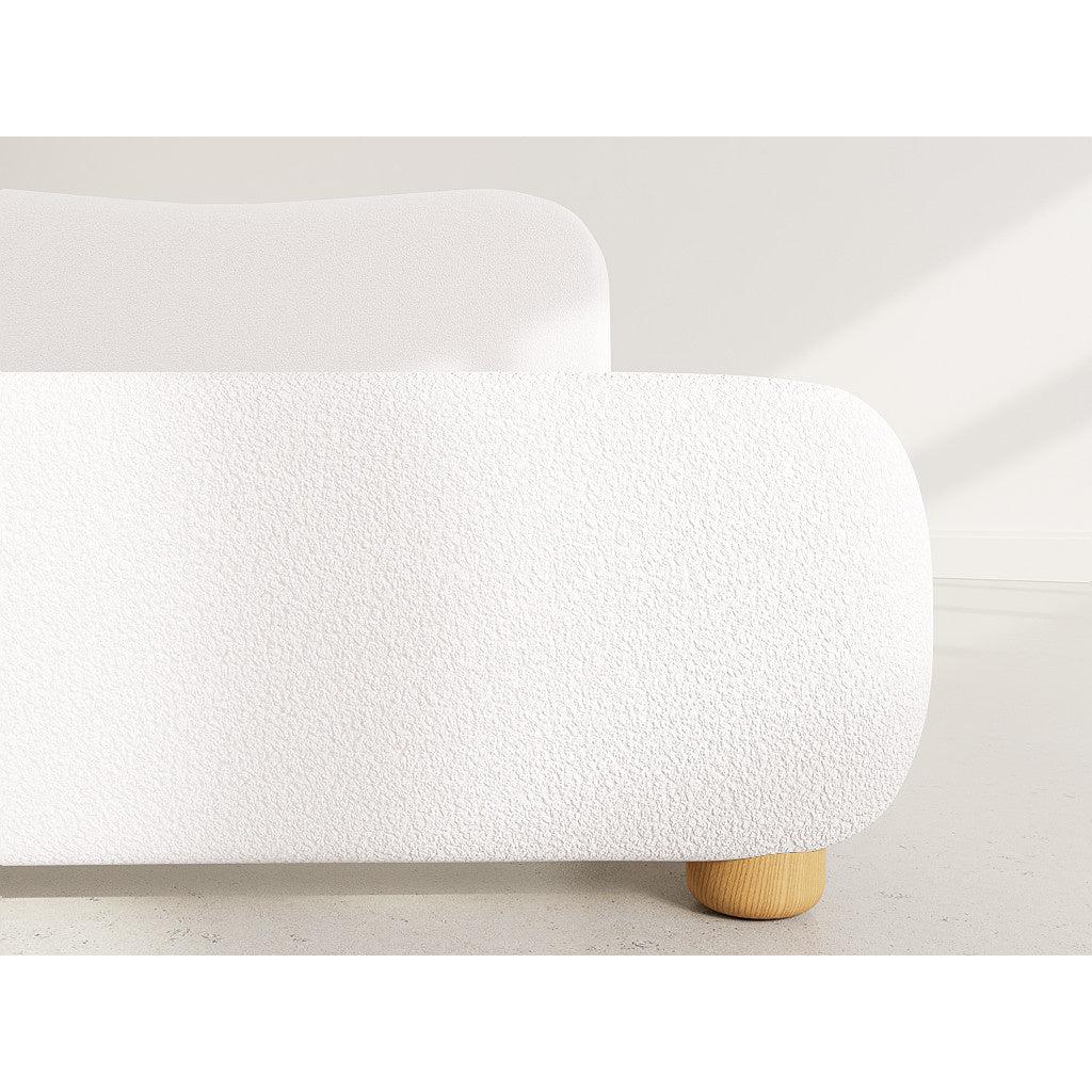 Hugo - Cama Canapé - 200 Cm - Tejido Borreguito - Beis