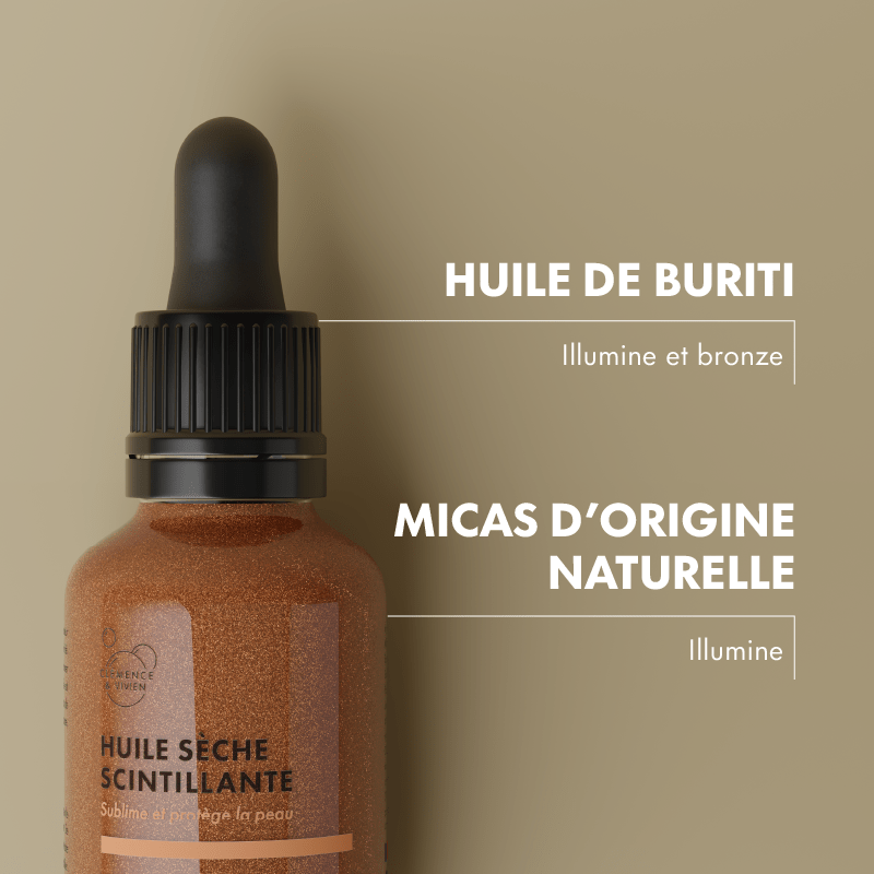 Huile sèche scintillante - Clémence & Vivien