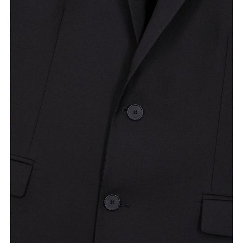 Veste De Costume En Laine - Noir - Homme