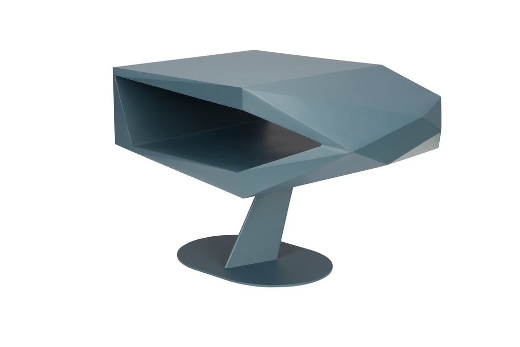 North - Side Table - Resin - Blue/Black