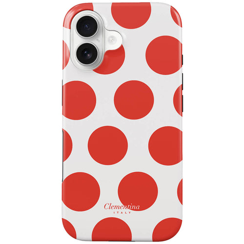 Coque Magsafe Robuste Red Polka Dots