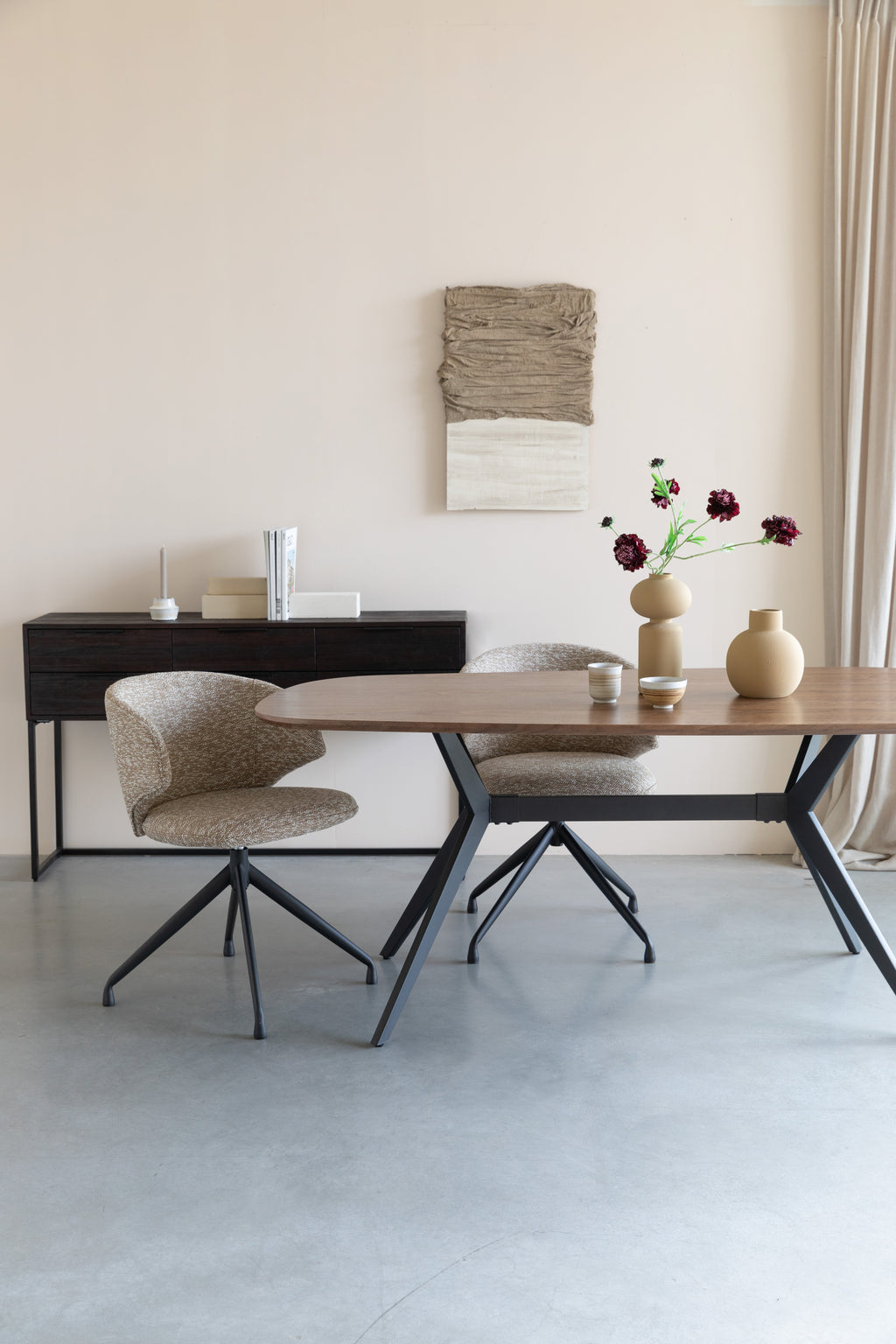 Balado - Dining Chair - Iron - Brown