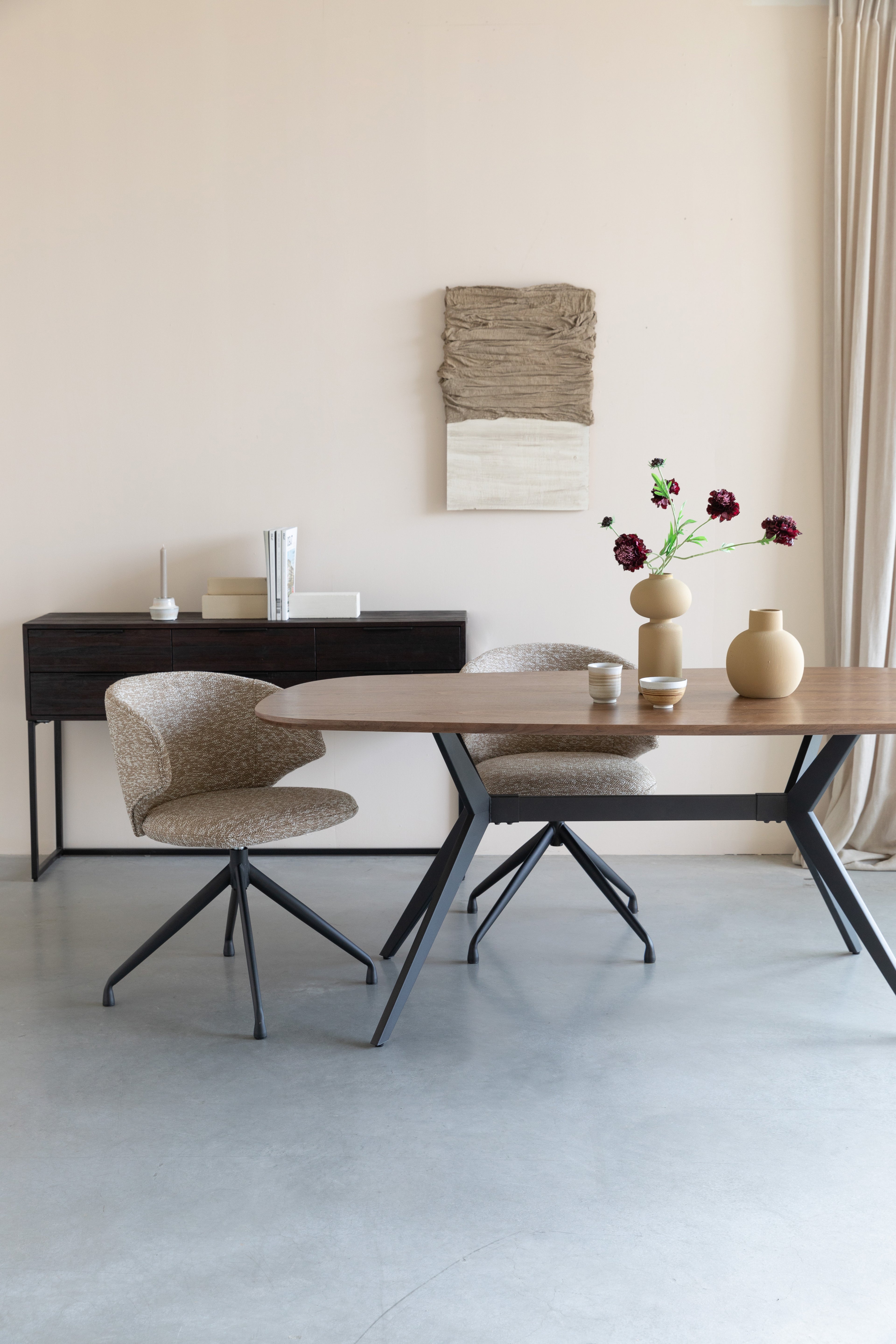 Balado - Dining Chair - Iron - Brown