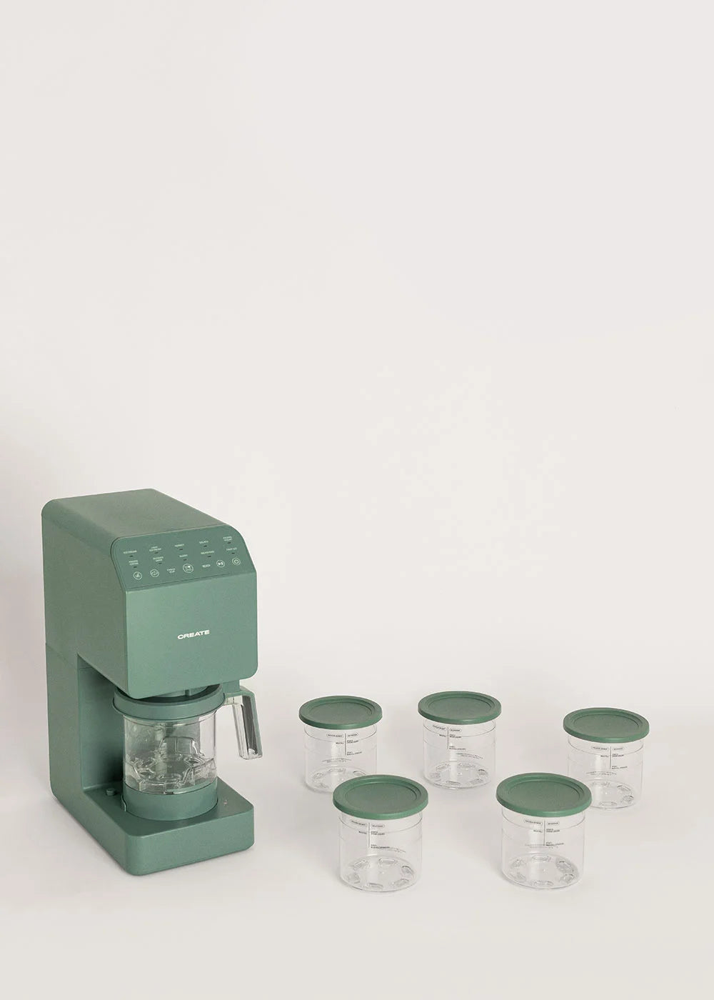 Ice Cream Maker Studio - Multifunction Ice Cream Maker 600 ml - 5 Tubs - Sage