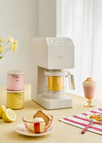 Ice Cream Maker Studio - Sorbetière Multifonction 600Ml - 5 Pots - Blanc Cassé