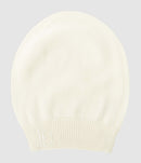 Ida Degliame - Bonnet Anita Cachemire Écru - Femme