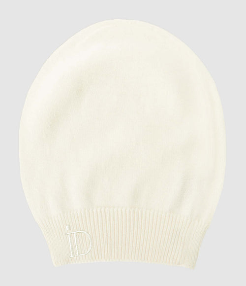 Ida Degliame - Bonnet Anita Cachemire Écru - Femme