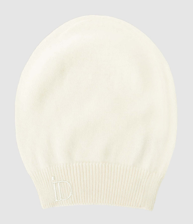 Ida Degliame - Bonnet Anita Cachemire Écru - Femme