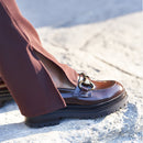 Mocassins Clio Tuil Idole - Cuir Ciré Marron