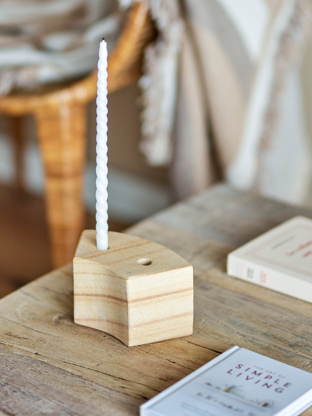 Florida - Candle Holder - Natural - Sandstone