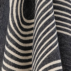 Anek - Set of 2 Throws - Black - Cotton