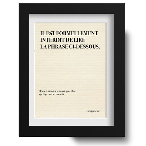 Il Est Formellement Interdit