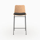 Lot de 2 chaises pour îlot central 66 cm Faro en matière naturelle
