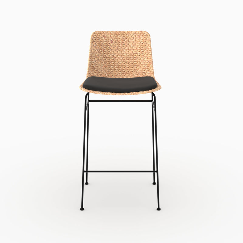 Lot de 2 chaises pour îlot central 66 cm Faro en matière naturelle