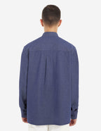 Café Chambray Shirt - Navy