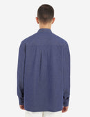 Café Kitsuné - Camisa Café Chambray - Azul Marino