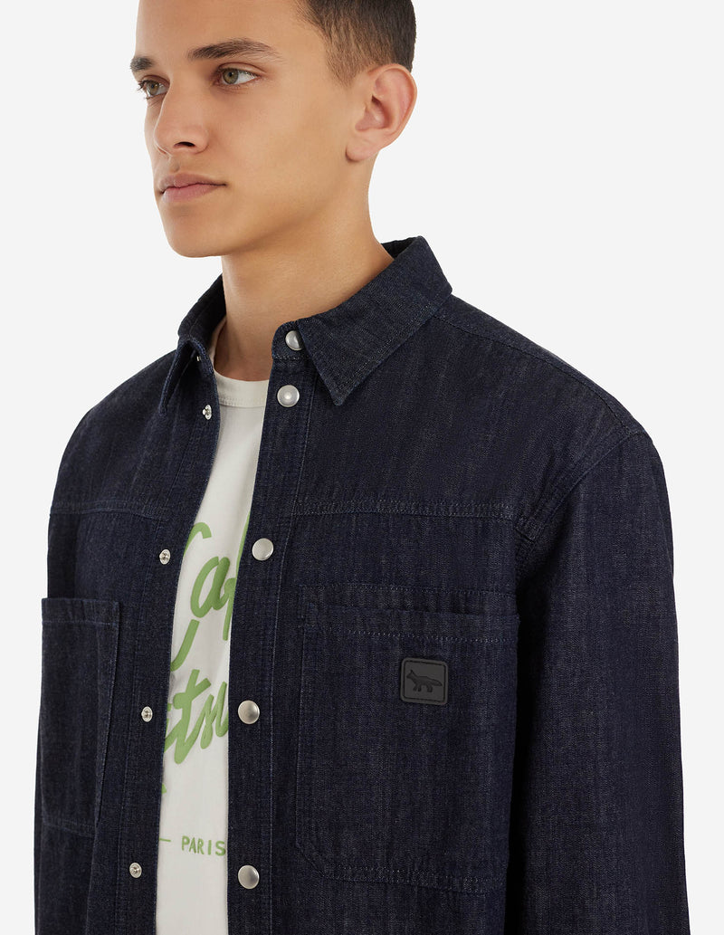 Chemise Café Denim Workwear - Indigo