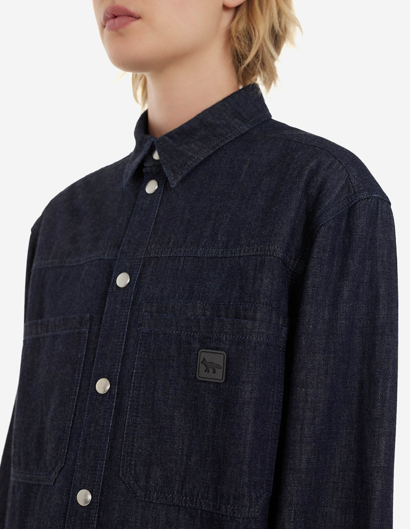 Chemise Café Denim Workwear - Indigo