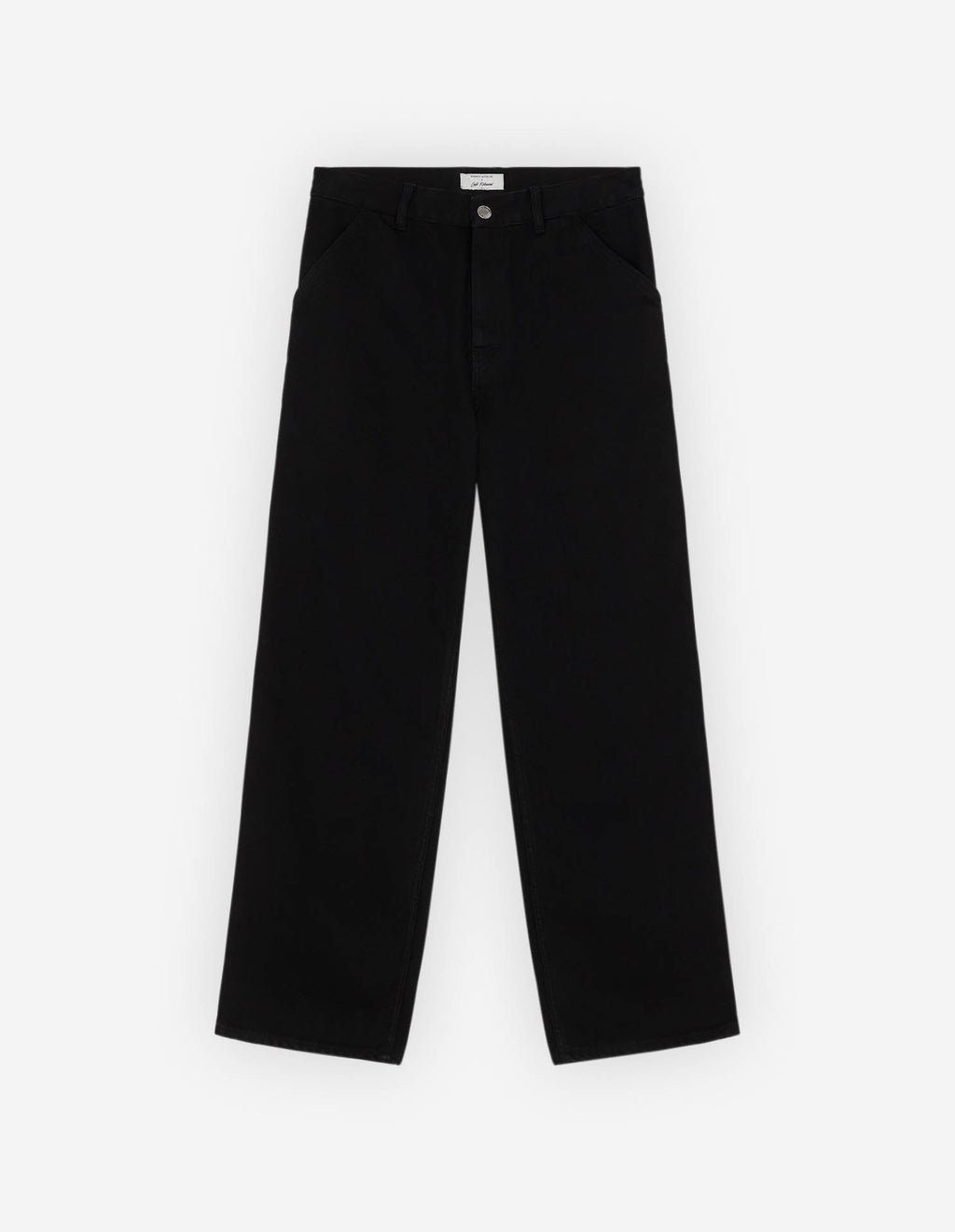 Café Denim Worker Trousers - Black
