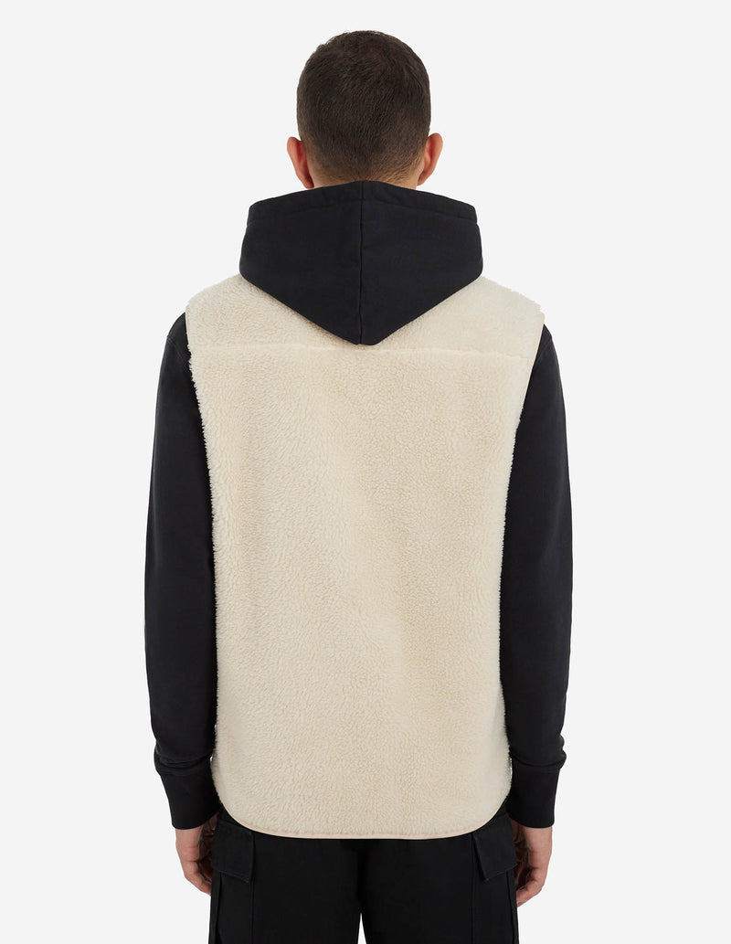 Gilet Café Fleece - Écru