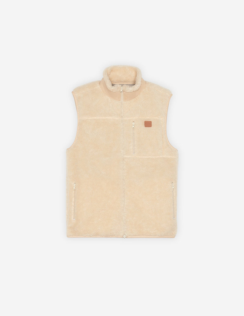 Gilet Café Fleece - Écru