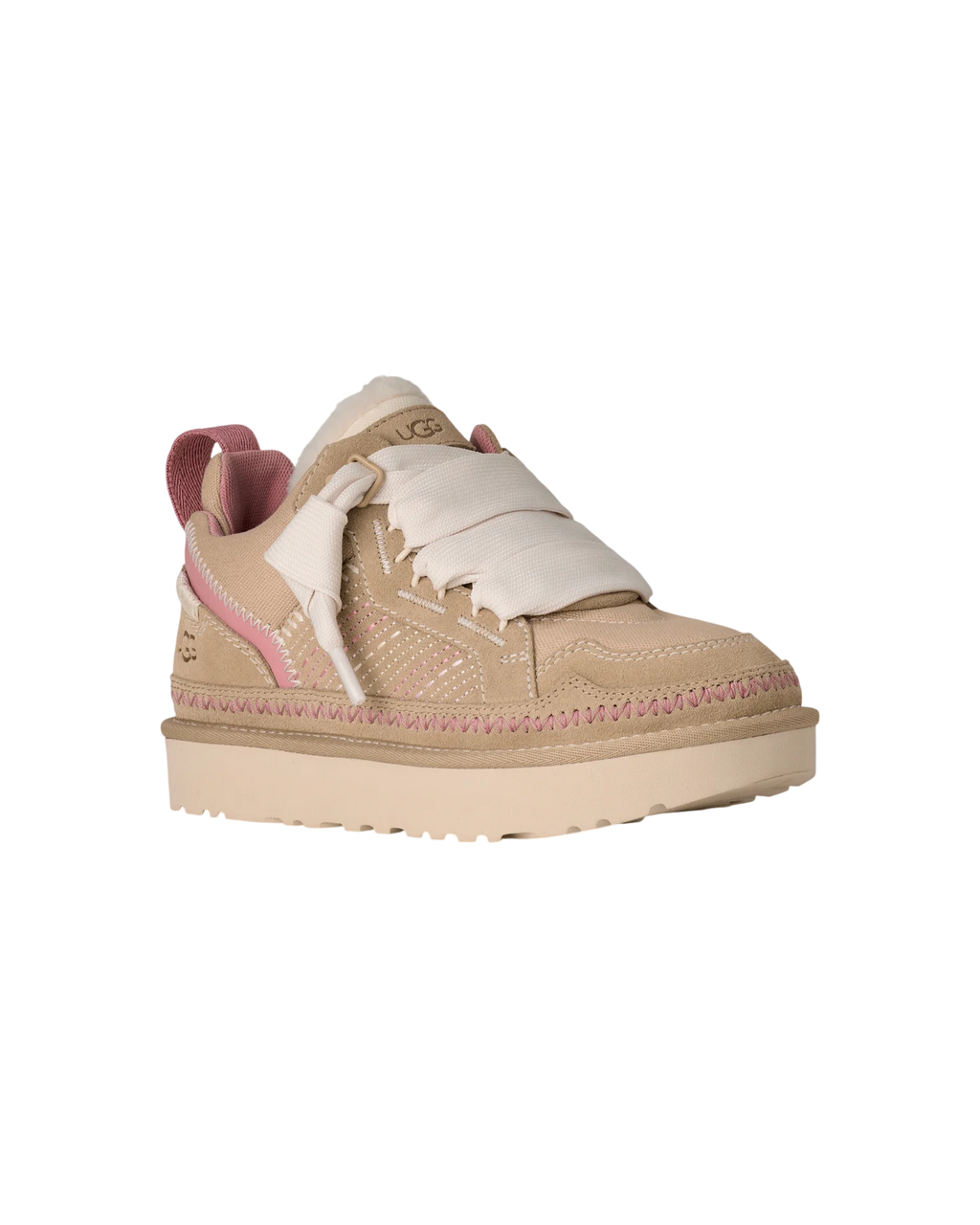 Women's UGG Lowmel Meadow Trainers - Sand, Pink