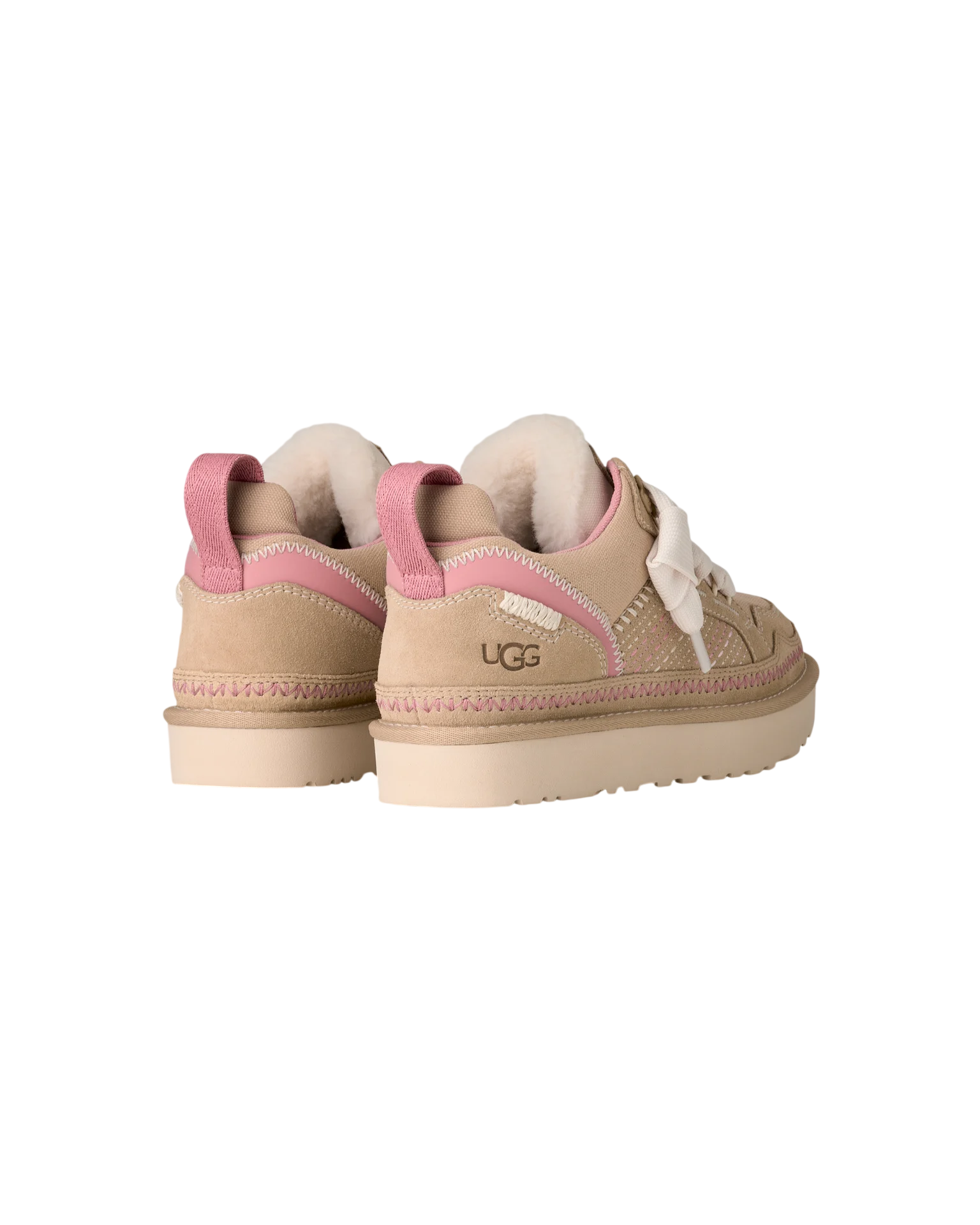 Women's UGG Lowmel Meadow Trainers - Sand, Pink