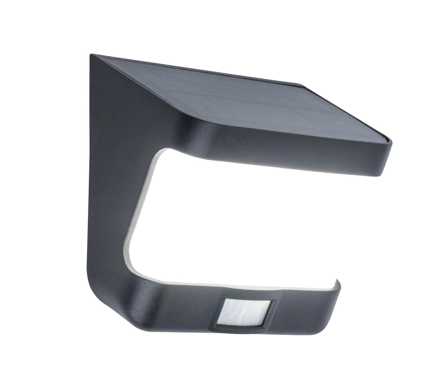 Try Solar - Solar Wall Light - Synthetic - Matt Black