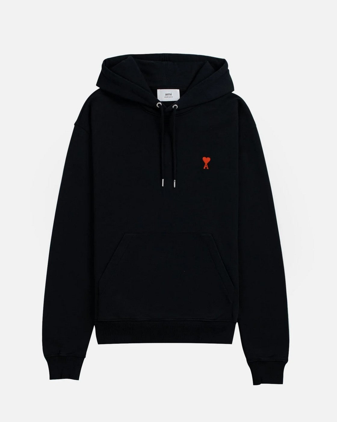 Ami Paris - Ami De Coeur Hoodie – Black Red